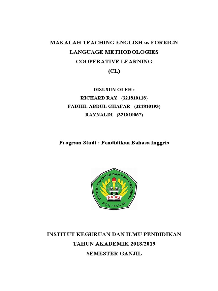 Cooperative Language Learning Overview | PDF | Language Acquisition ...