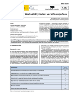 NTP 1147 Work Ability Index Versión Española - Año 2020
