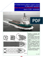 DP 2 diesel electric platform supply vessels for deep water operations
