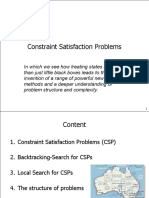 Solving Constraint Satisfaction Problems