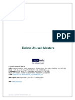 User Manual With FAQs-Delete Ununsed Masters