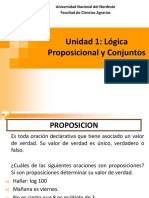 Lógica proposicional y conjuntos en la Facultad de Ciencias Agrarias