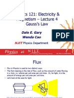 Physics121 - Lecture04 - Gauss Law