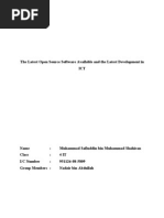 Download The Latest Open Source Software Available and the Latest Development in ICT by muhd safiuddin SN49913825 doc pdf