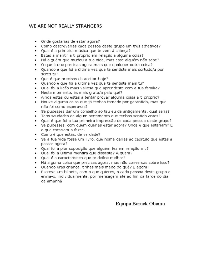 We Are Not Really Strangers | PDF