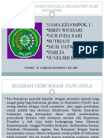 SEJARAH  DEMOKRASI PANCASILA NEGARA REPUBLIK INDONESIA