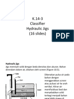 3a classifier - hydraulic jigs