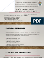 Aplicación y Registro de Facturas Especiales