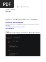 Lab 4 - ReactJS Basics-1