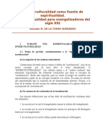 La interculturalidad como fuente de espiritualidad