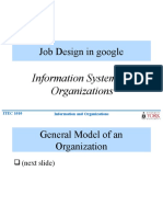 Job Design in Google IS Departments