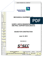 Mechanical Equipment List: Saudi Arabian Oil Company