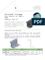 Alurack Eclamp y Mclamp para módulos solares de 35 y 40mm