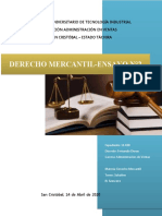 Derecho Mercantil - Ensayo #2