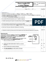 Devoir de Synthèse N°2 - Sciences Physiques - 1ère AS (2019-2020) MR Sdiri Anis