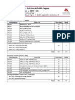 Precision Machining Full-Time Hybrid E-Degree: Semester Course Outline 2020 - 2021