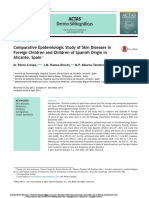 Comparative Epidemiologic Study of Skin Diseases in Foreign Children and Children of Spanish Origin in Alicante, Spain