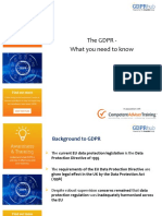 The GDPR - What You Need To Know: in Association With