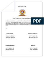 Certificate for Advanced Pavement Design Seminar