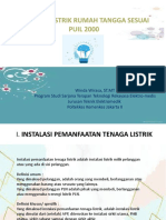 Instalasi Listrik Rumah Tangga Sesuai Puil 2000