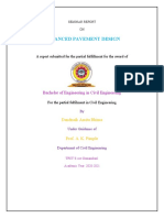 Advanced Pavement Design: Bachelor of Engineering in Civil Engineering