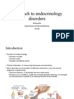 Approach To Endocrinology Disorders: Kurniyanto Department of Internal Medicine FK Uki