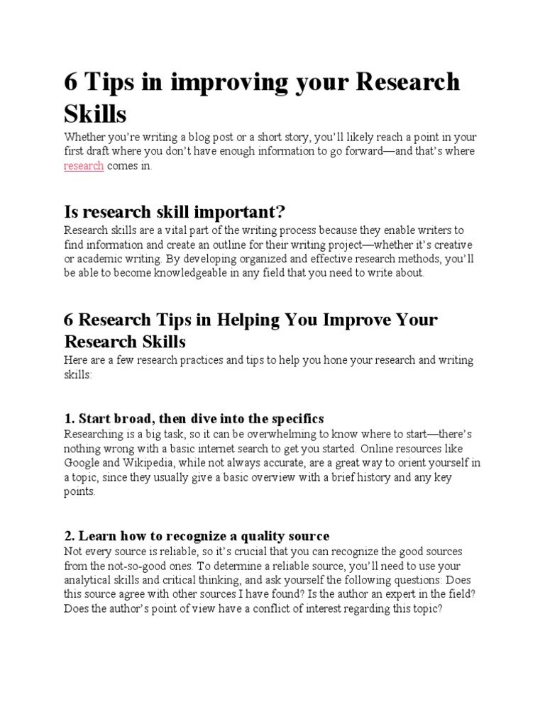 basic research skills pdf