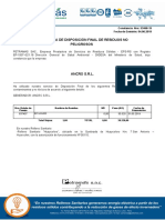 Anexo #03 Certificado de Disposicion Final de Residuos Liquidos