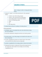 Assignment 11 - Evaluation Criteria: Before Assessment