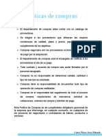 Políticas y procedimientos de compras