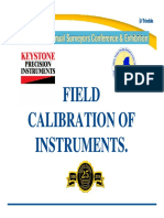 Field Field Calibration of Calibration of Calibration of Calibration of Instruments. Instruments