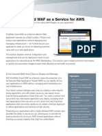 Fortiweb Cloud Waf As A Service For Aws: A Full-Featured Waf That'S Easy To Deploy and Manage