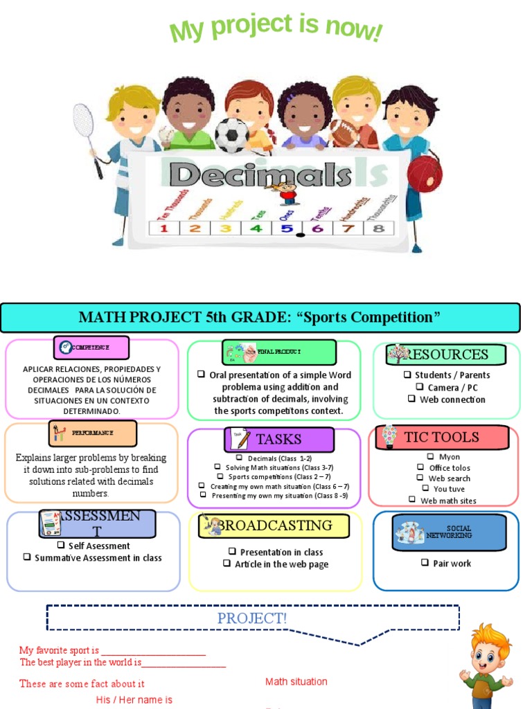 5th Grade Math Project: Sports Competition | PDF | Teaching Mathematics ...
