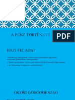 Pénz Története