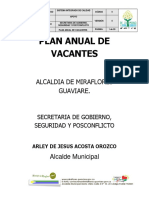 Plan Anual de Vacantes Miraflores