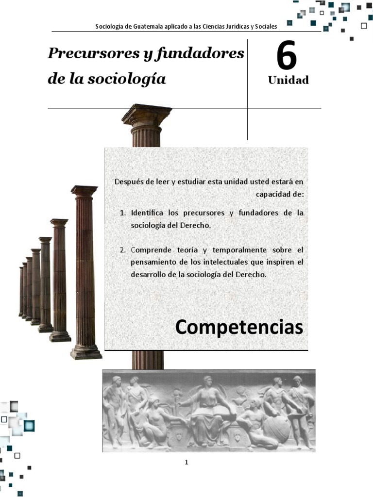 TEXTO Sociología de Guatemala Unidad 6 | PDF | Positivismo | Metafísica
