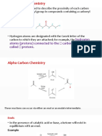 Alpha Carbon Chemistry - Enols and Enolates