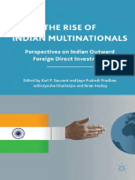 The Rise of Indian Multinationals Perspectives On Indian Outward Foreign Direct Investment