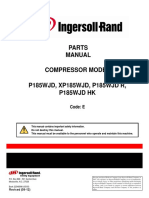 Parts Manual Compressor Model P185WJD, XP185WJD, P185WJD R, P185Wjd HK