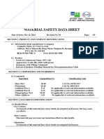 Material Safety Data Sheet: ISO 9001/ 14001 Certificate (TL-0041 / EMS-0551) Received