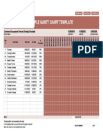 Simple Gantt Chart Template - TemplateLab