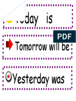 Today Is: Tomorrow Will Be