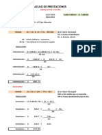 Ejemplo de Calculo de Prestaciones 2021