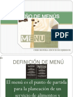 Diseño de Menús