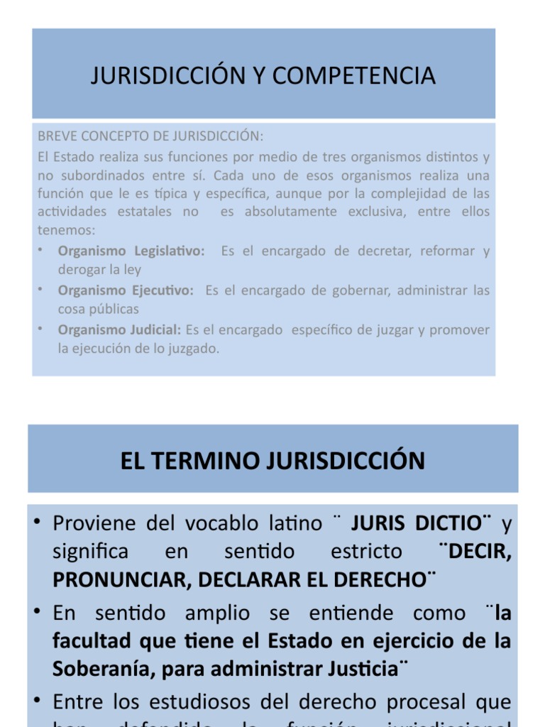 Jurisdicción y Competencia | PDF | Jurisdicción | Juez