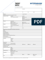 Pressure Equipment DIRECTIVE 2014/68/EU: Enquiry Form For Hose Assemblies & Expansion Joints