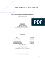 Work-Family Balance During COVID-19: The Role of Home Office