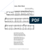 Lambillotte - Come, Holy Ghost Sheet Music For Organ