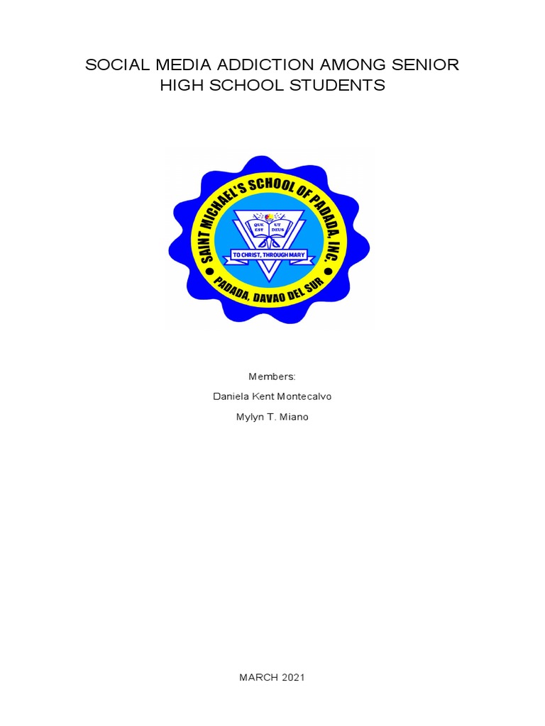 Social Media Addiction in High School Students | PDF | Social Media ...
