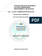 Tipos de evaluación según sus agentes: autoevaluación, coevaluación, heteroevaluación y metaevaluación